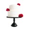 Durable Black Melamine Pedestal Cake Stand – Elegant 11.5" Dessert Display for Events, Parties & Celebrations